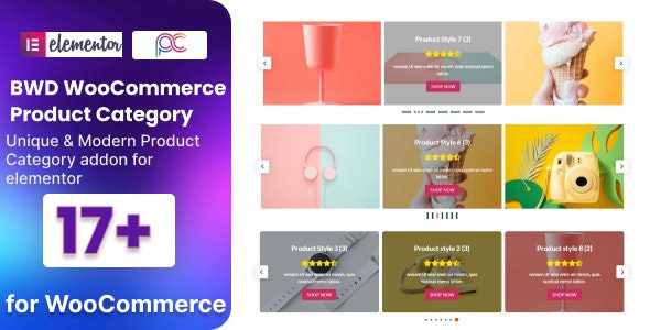 WooCommerce Product Category Carousel For Elementor v1.0