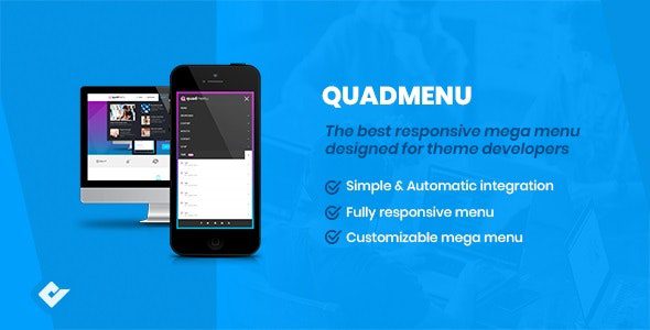 QuadMenu v2.0.2 – Themes Developer Mega Menu
