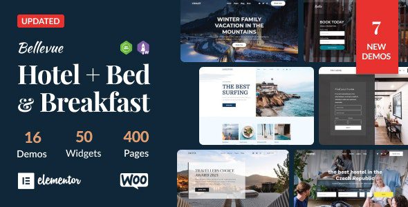 Bellevue v3.5.11 – Hotel + Bed and Breakfast Booking Calendar Theme