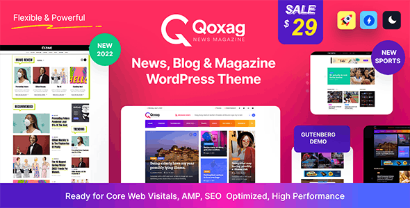 Qoxag v2.0.6 – WordPress News Magazine Theme