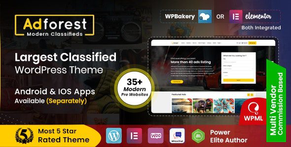 AdForest v5.0.7 – Classified Ads WordPress Theme