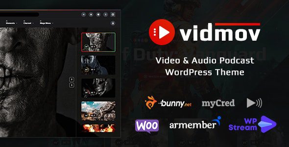 VidMov v1.8.0 – Video WordPress Theme