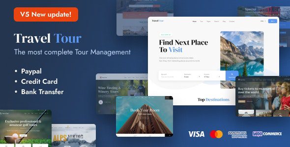 Travel Tour v5.0.3 – Tour Booking, Travel Booking Theme