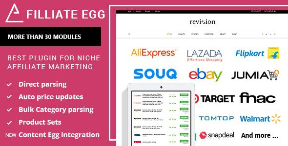 Affiliate Egg v10.7.0 – Niche Affiliate Marketing WordPress Plugin