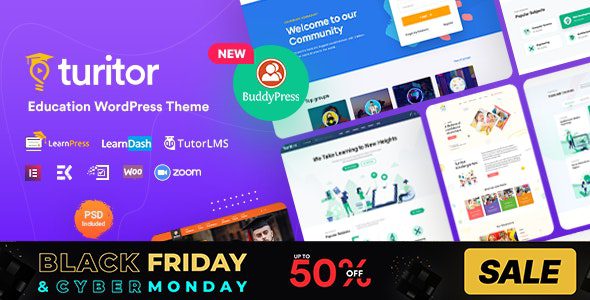 Turitor v1.4.4 – LMS & Education WordPress Theme