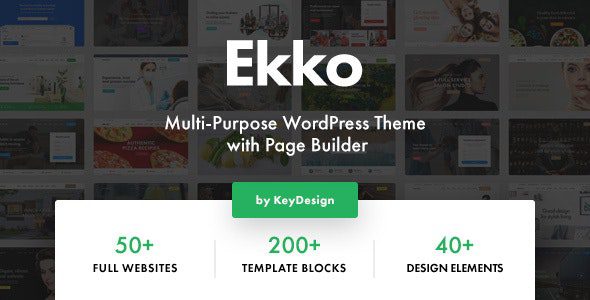 Ekko v3.5 – Multi-Purpose WordPress Theme with Page Builder