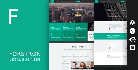 Forstron v2.1.0 – Legal Business WordPress Theme
