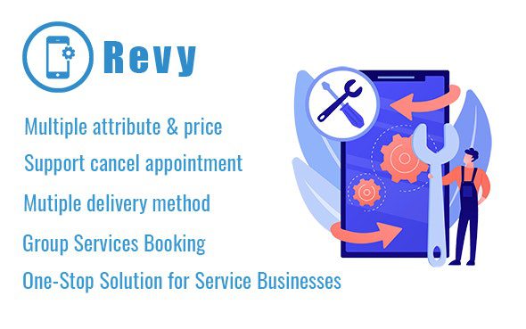 Revy v1.12 – WordPress booking system for repair service industries