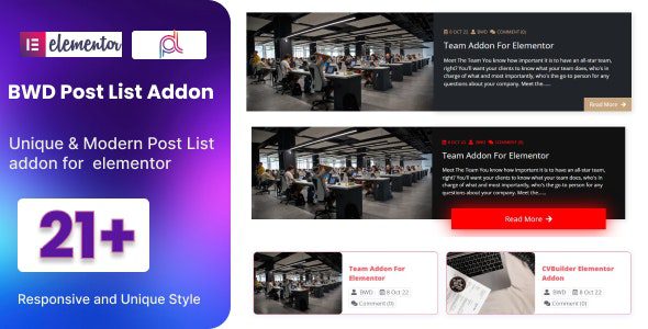Blog Post List Addon For Elementor v1.0