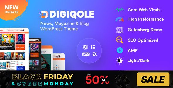 Digiqole v2.1.4 – News Magazine WordPress Theme