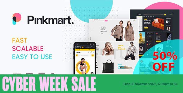 Pinkmart v3.7.0 – AJAX theme for WooCommerce