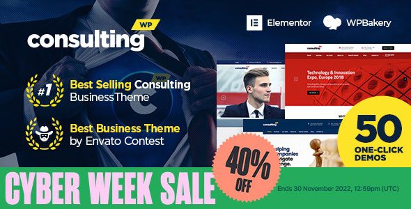 Consulting v6.3.9 – Business, Finance WordPress Theme