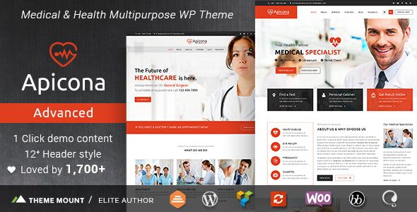 Apicona v22.6.0 – Health & Medical WordPress Theme