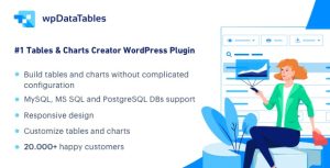 wpDataTables v5.1 - Tables and Charts Manager for WordPress